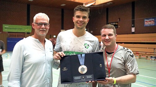 Olympiamedaille in Nienburg